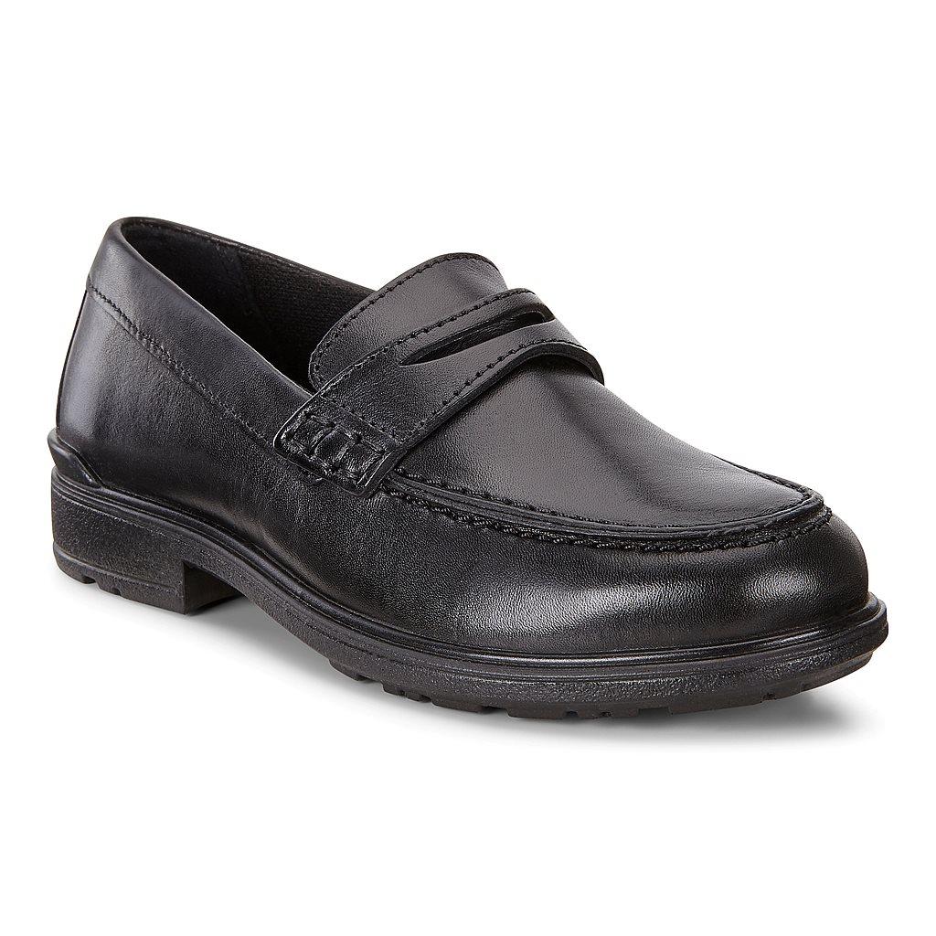 Ecco Cohen Boys Slip On Sneakers In Black - India ZCQ-547983